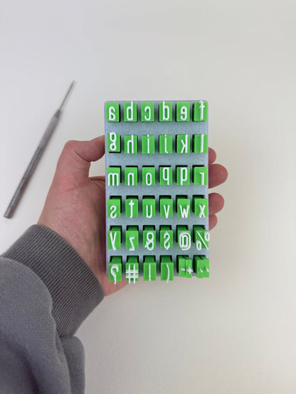 🔥LAST DAY 49% OFF-Uppercase and Lowercase Alphabet & Number Clay Stamp Sets